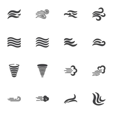 Rüzgar darbe vektörü simgeleri ayarlandı