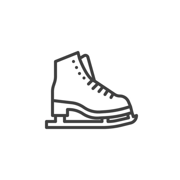 Піктограма лінії взуття на ковзанах — стоковий вектор