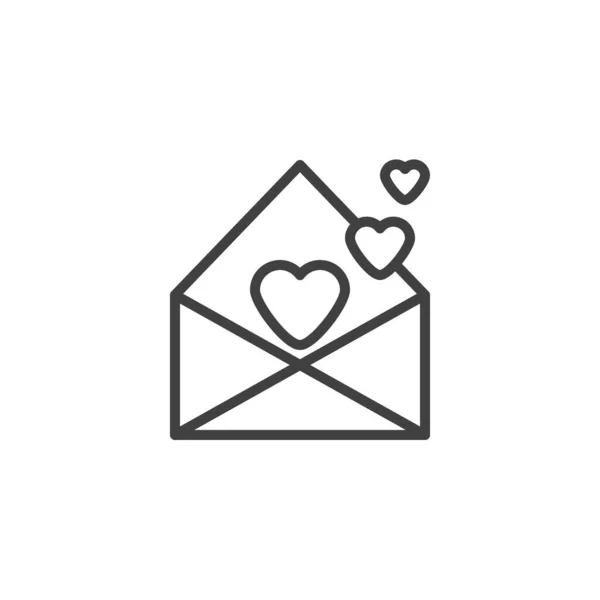 Valentinstag Postleitzahl-Symbol — Stockvektor