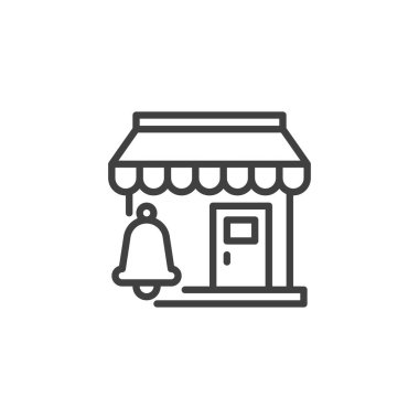 Alışveriş bildirimi çan çizgisi simgesi