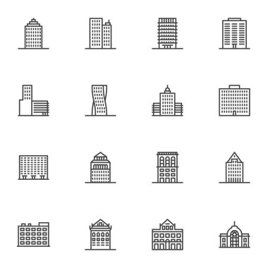 Şehir binaları çizgisi simgeleri belirlendi