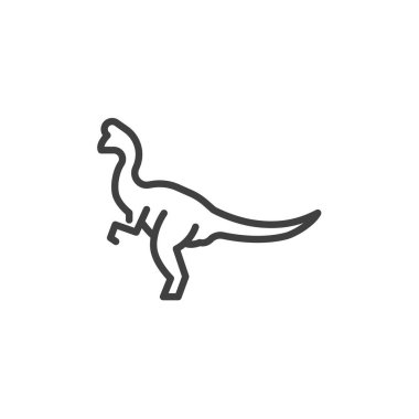 Oviraptor dinozor çizgisi simgesi