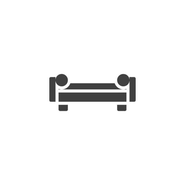 Sofá sofá vector icono — Vector de stock