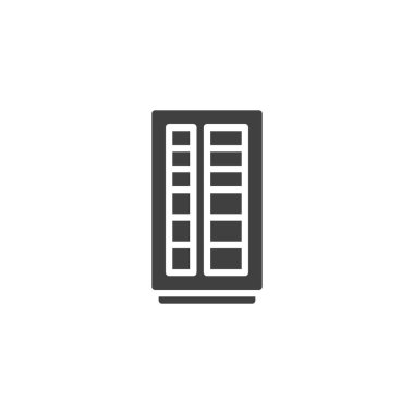 Kitaplık mobilya vektör simgesi