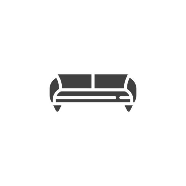 Sofá sofá vetor ícone —  Vetores de Stock