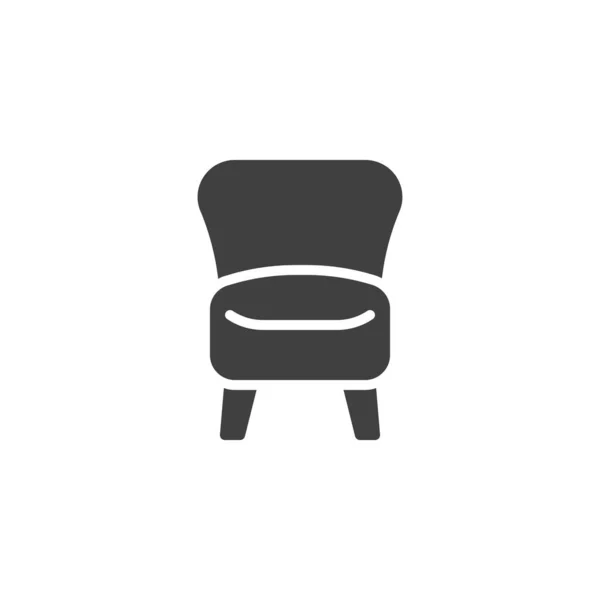 Fauteuil meubles icône vectorielle — Image vectorielle