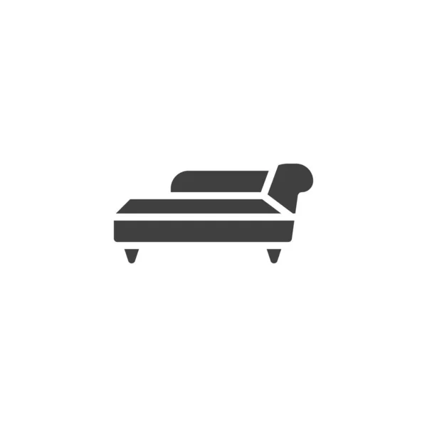Chaise lounge vektor ikon — Stock vektor