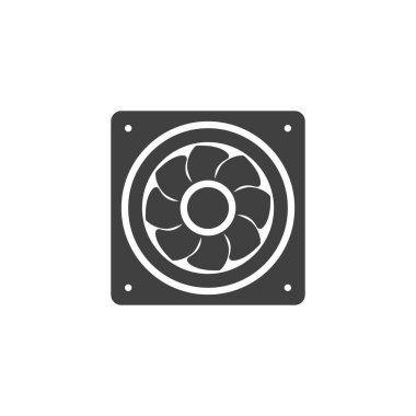 Bilgisayar fan vektör simgesi
