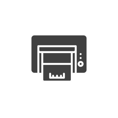 Ofis yazıcı vektör simgesi