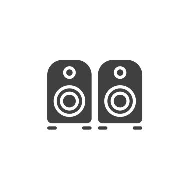 Bilgisayar hoparlörleri vektör simgesi
