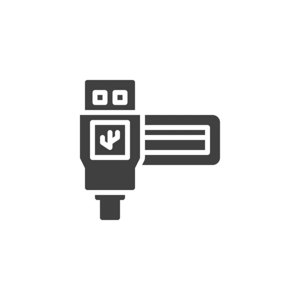 Icône vectorielle port USB — Image vectorielle