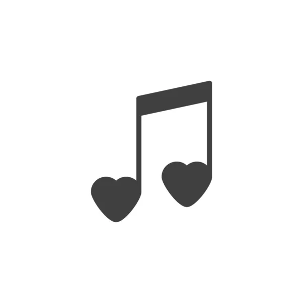 Romantisk musik vektor ikon — Stock vektor