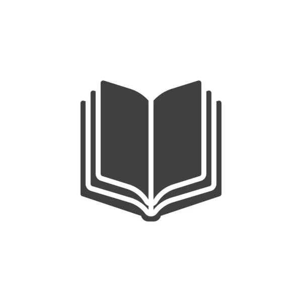 Abrir libro página vector icono — Vector de stock