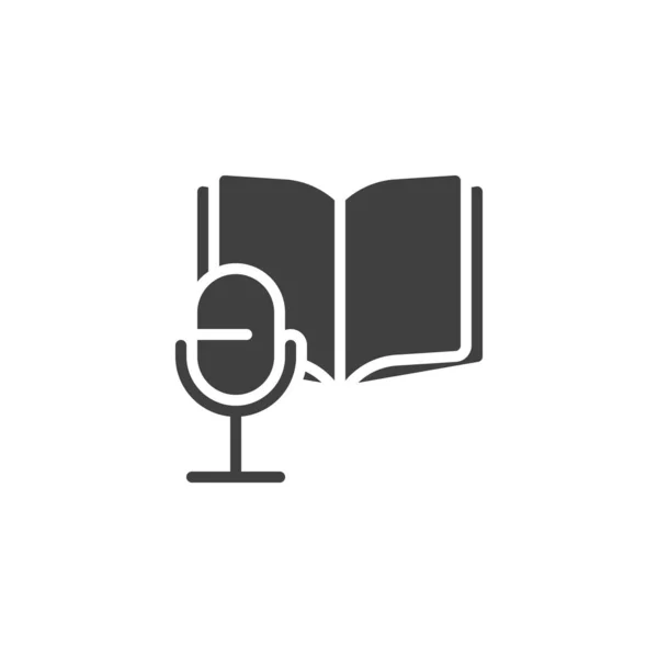 Audio libro vector icono — Vector de stock