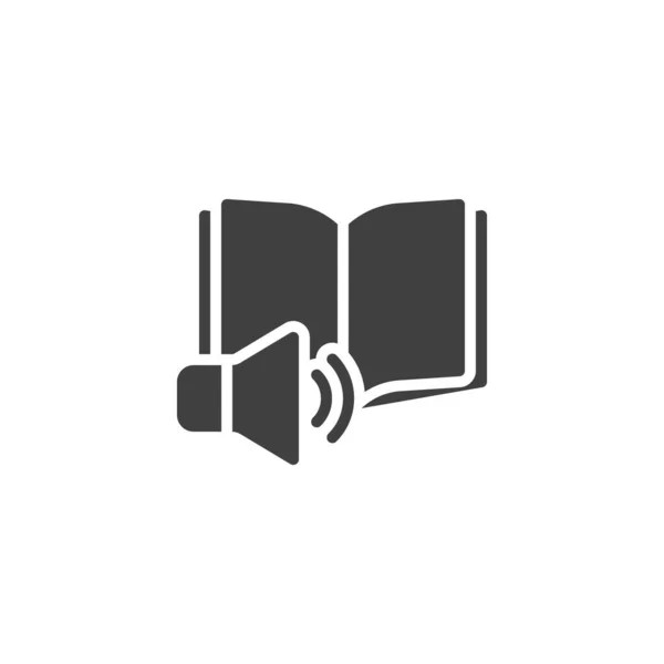 E-book listening vector icon — 스톡 벡터