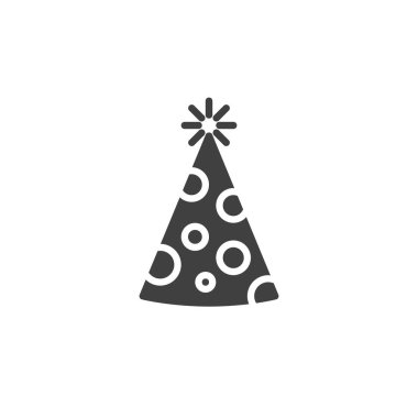 Parti şapka vektör simgesi