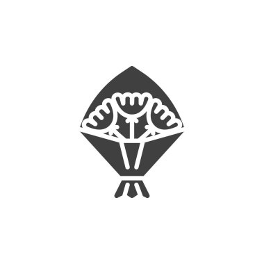 Çiçek buket vektör simgesi