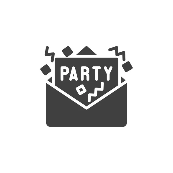 Partei Einladungskarte Vektor-Symbol — Stockvektor