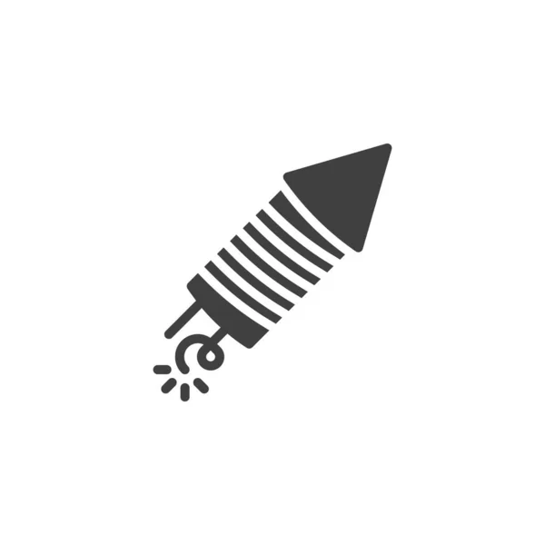 Ikona wektora rakietowego fajerwerków — Wektor stockowy