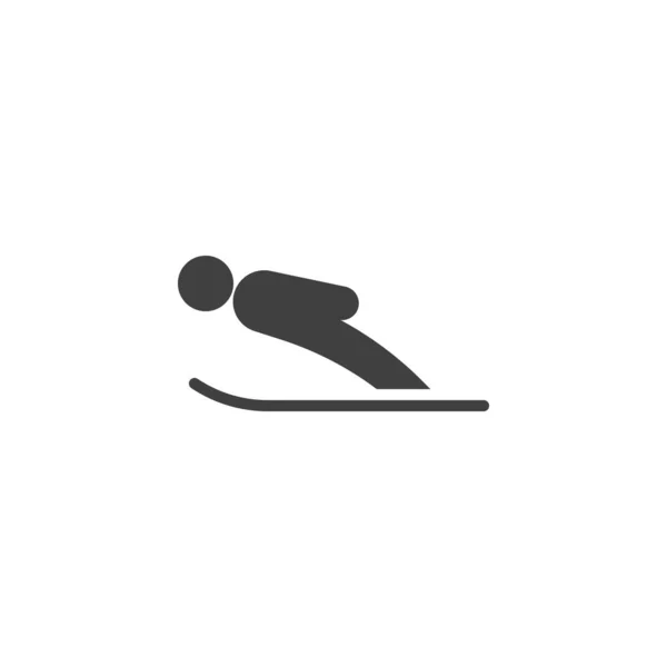 Ski Jumping vector icono — Vector de stock