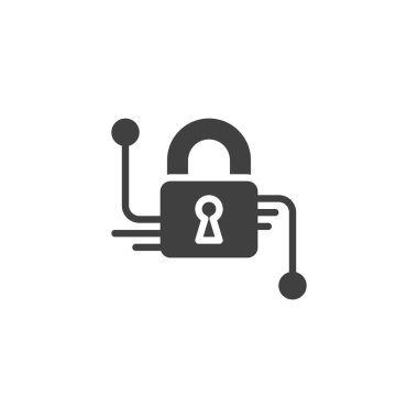 Siber koruma vektör simgesi