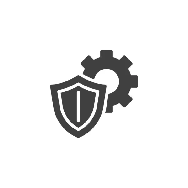 Ikona wektora technologii cyberbezpieczeństwa — Wektor stockowy