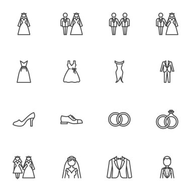 Düğün ve evlilik çizgisi simgeleri belirlendi