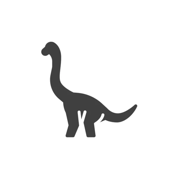 Icono del vector dinosaurio Brontosaurus — Archivo Imágenes Vectoriales