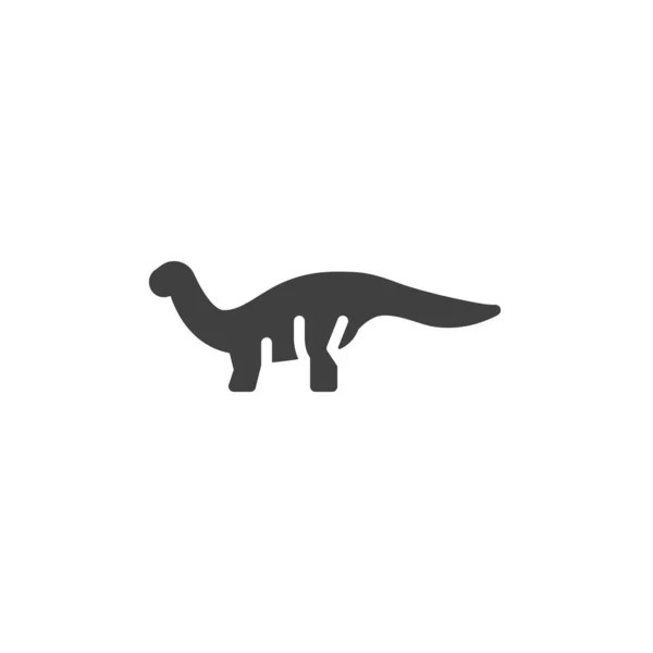 Brachiosaurus dinosaurio vector icono — Archivo Imágenes Vectoriales