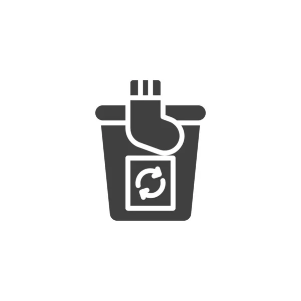 Textilrecycling-Vektor-Symbol — Stockvektor