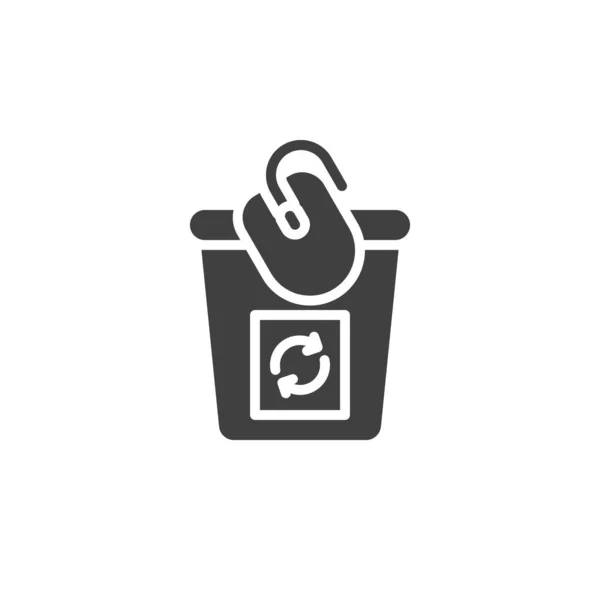 Electronic recycling waste vector icon — Stock Vector