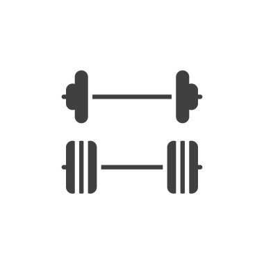Jimnastik halteri vektör simgesi