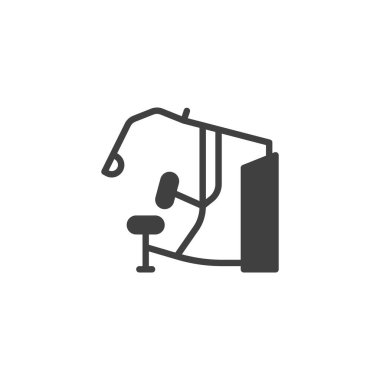 Göğüs makinesi vektör simgesi