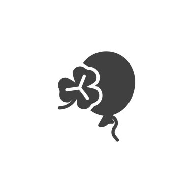 Yonca vektör simgesi olan balon