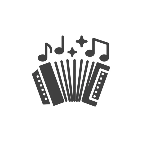 Harmonica music instrument vector icon — Stock Vector