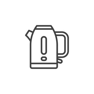 Elektrik ısıtıcısı çizgisi simgesi