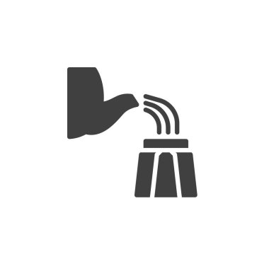 Mocha kahve makinesi vektör simgesi