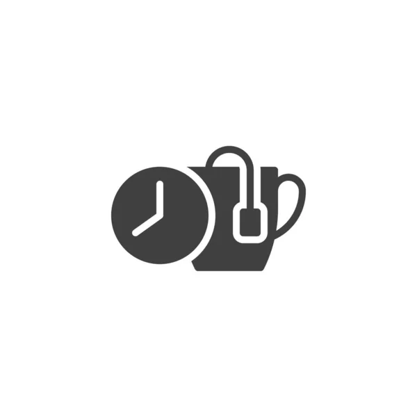 Té cerveza tiempo vector icono — Vector de stock