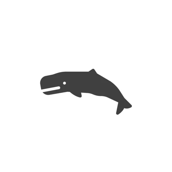 Піктограма лінії сперми кита — стоковий вектор