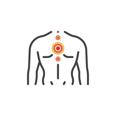 Omurga ağrısı simgesi