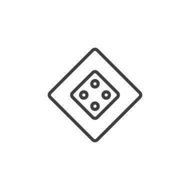 Kare giyim düğmesi simgesi