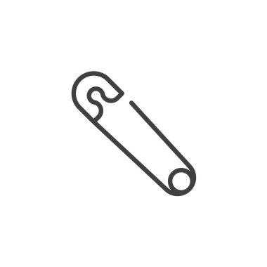 Güvenlik iğne çizgisi simgesi