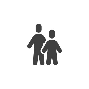 Baba oğul vektör simgesi ile