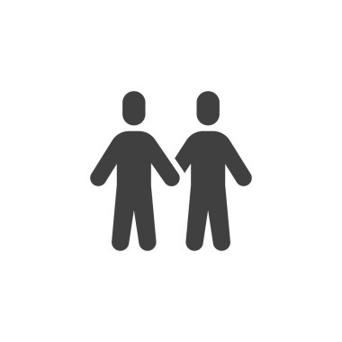 Eşcinsel çift vektör simgesi