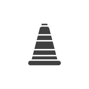 Trafik konisi vektör simgesi