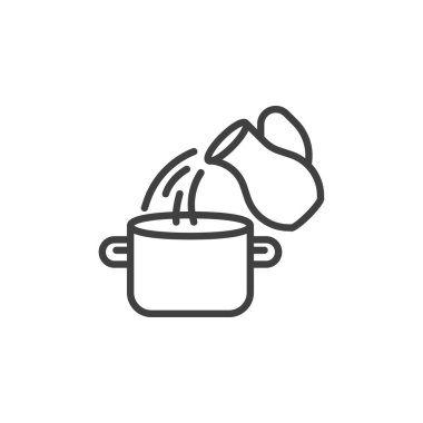 Tava çizgisi simgesine su dökülüyor