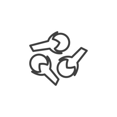 Karanfil baharat çizgisi simgesi