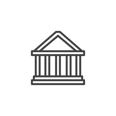 Banka inşa çizgisi simgesi