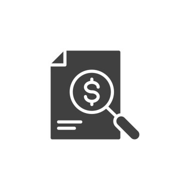 Mali analiz vektör simgesi