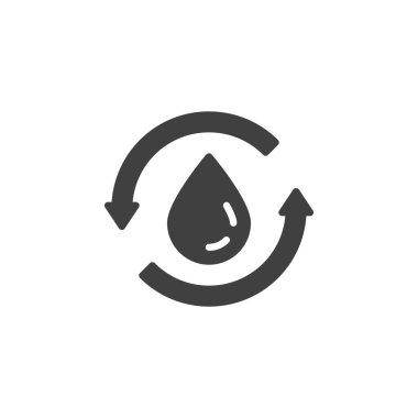 Su damlası - yenilenebilir vektör simgesi